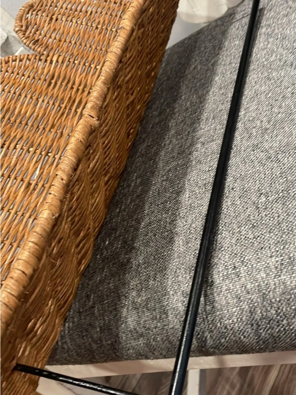 Woven Rattan Decorative Wall Shelf with Scalloped Edge Detail - creative co-op